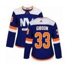 Women Adidas New York Islanders #33 Christopher Gibson Premier Blue Alternate NHL Jersey