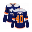 Women Adidas New York Islanders #40 Robin Lehner Authentic Blue Alternate NHL Jersey