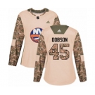 Women Adidas New York Islanders #45 Noah Dobson Authentic Camo Veterans Day Practice NHL Jersey