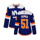 Women Adidas New York Islanders #51 Valtteri Filppula Premier Blue Alternate NHL Jersey