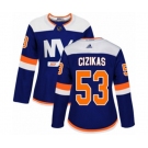 Women Adidas New York Islanders #53 Casey Cizikas Authentic Blue Alternate NHL Jersey