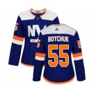 Women Adidas New York Islanders #55 Johnny Boychuk Authentic Blue Alternate NHL Jersey