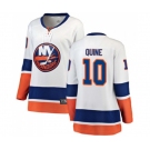 Women New York Islanders #10 Alan Quine Fanatics Branded White Away Breakaway NHL Jersey