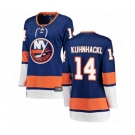 Women New York Islanders #14 Tom Kuhnhackl Fanatics Branded Royal Blue Home Breakaway NHL Jersey