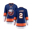 Women New York Islanders #2 Nick Leddy Fanatics Branded Royal Blue Home Breakaway NHL Jersey