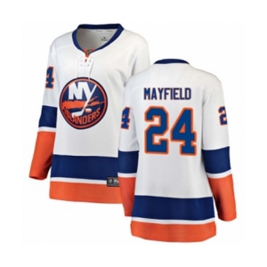 Women New York Islanders #24 Scott Mayfield Fanatics Branded White Away Breakaway NHL Jersey