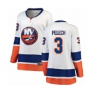 Women New York Islanders #3 Adam Pelech Fanatics Branded White Away Breakaway NHL Jersey