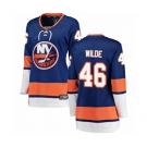 Women New York Islanders #46 Bode Wilde Fanatics Branded Royal Blue Home Breakaway NHL Jersey