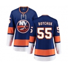 Women New York Islanders #55 Johnny Boychuk Fanatics Branded Royal Blue Home Breakaway NHL Jersey