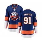 Women New York Islanders #91 John Tavares Fanatics Branded Royal Blue Home Breakaway NHL Jersey