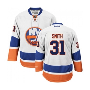 Women Reebok New York Islanders #31 Billy Smith Authentic White Away NHL Jersey