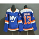 Women's New York Islanders #13 Mathew Barzal New Blue Home 2019 Hockey Adidas Stitched NHL Jersey
