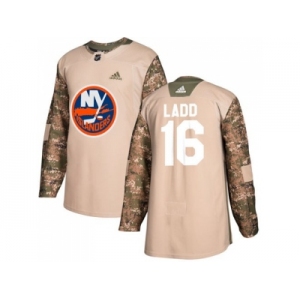 Youth Adidas New York Islanders #16 Andrew Ladd Camo Authentic 2017 Veterans Day Stitched NHL Jersey