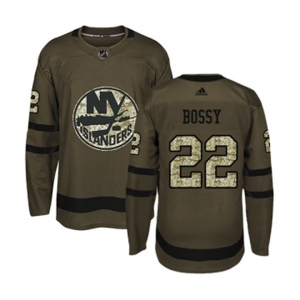 Youth Adidas New York Islanders #22 Mike Bossy Authentic Green Salute to Service NHL Jersey