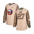 Youth Adidas New York Islanders #27 Anders Lee Authentic Camo Veterans Day Practice NHL Jersey