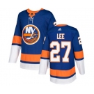 Youth Adidas New York Islanders #27 Anders Lee Authentic Royal Blue Home NHL Jersey