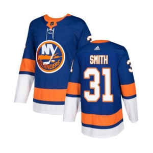 Youth Adidas New York Islanders #31 Billy Smith Authentic Royal Blue Home NHL Jersey