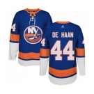 Youth Adidas New York Islanders #44 Calvin de Haan Premier Royal Blue Home NHL Jersey