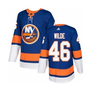 Youth Adidas New York Islanders #46 Bode Wilde Premier Royal Blue Home NHL Jersey