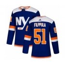 Youth Adidas New York Islanders #51 Valtteri Filppula Authentic Blue Alternate NHL Jersey