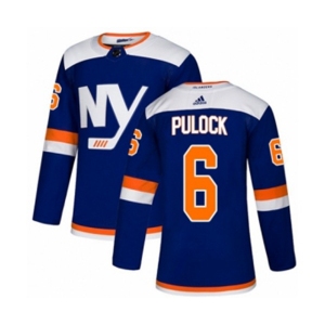 Youth Adidas New York Islanders #6 Ryan Pulock Authentic Blue Alternate NHL Jersey