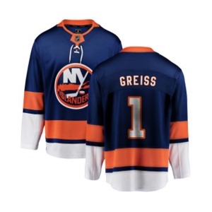 Youth New York Islanders #1 Thomas Greiss Fanatics Branded Royal Blue Home Breakaway NHL Jersey