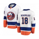 Youth New York Islanders #18 Anthony Beauvillier Fanatics Branded White Away Breakaway NHL Jersey