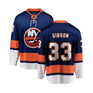 Youth New York Islanders #33 Christopher Gibson Fanatics Branded Royal Blue Home Breakaway NHL Jersey