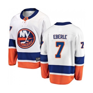 Youth New York Islanders #7 Jordan Eberle Fanatics Branded White Away Breakaway NHL Jersey