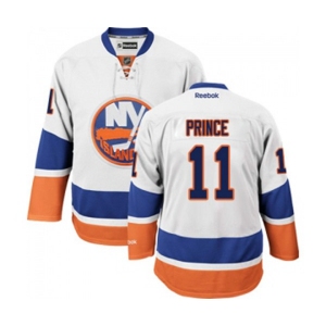 Youth Reebok New York Islanders #11 Shane Prince Authentic White Away NHL Jersey