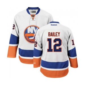 Youth Reebok New York Islanders #12 Josh Bailey Authentic White Away NHL Jersey
