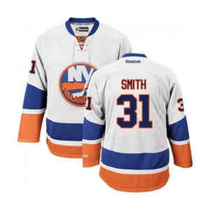 Youth Reebok New York Islanders #31 Billy Smith Authentic White Away NHL Jersey