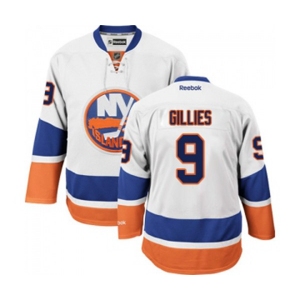 Youth Reebok New York Islanders #9 Clark Gillies Authentic White Away NHL Jersey