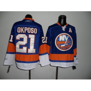 youth nhl jerseys new york Islanders #21 okposo lt.blue