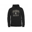 Men's New York Islanders Black Camo Stack Pullover Hoodie