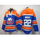 nhl jerseys new york Islanders #22 bossy blue-orange[pullover hooded sweatshirt