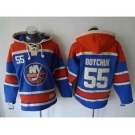 nhl jerseys new york islanders #55 boychuk blue-red[pullover hooded sweatshirt]