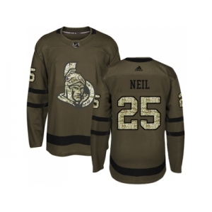 Adidas Ottawa Senators #25 Chris Neil Green Salute to Service Stitched NHL Jersey
