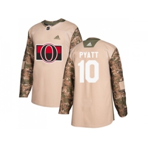 Men Adidas Ottawa Senators #10 Tom Pyatt Camo Authentic 2017 Veterans Day Stitched NHL Jersey