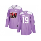 Men Adidas Ottawa Senators #19 Jason Spezza Purple Authentic Fights Cancer Stitched NHL Jersey
