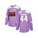 Men Adidas Ottawa Senators #44 Jean-Gabriel Pageau Purple Authentic Fights Cancer Stitched NHL Jersey