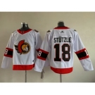 Men Ottawa Senators 18 Tim Stutzle White Stitched jersey