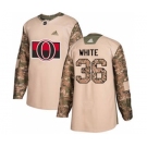 Men's Ottawa Senators #36 Colin White Camo 2017 Veterans Day Stitched Hockey Jersey