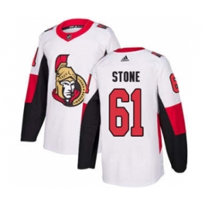 Men's Ottawa Senators #61 Mark Stone White Road Stitched Hockey Jersey