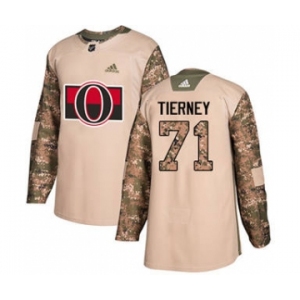 Men's Ottawa Senators #71 Chris Tierney Camo 2017 Veterans Day Stitched Hockey Jersey