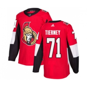 Men's Ottawa Senators #71 Chris Tierney Red Home Stitched Hockey Jersey