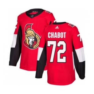 Men's Ottawa Senators #72 Thomas Chabot Red Home Stitched Hockey Jersey