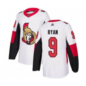 Men's Ottawa Senators #9 Bobby Ryan White Road Stitched Hockey Jersey
