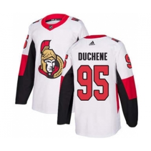 Men's Ottawa Senators #95 Matt Duchene White Road Stitched Hockey Jersey