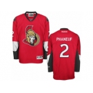 Men's Reebok Ottawa Senators #2 Dion Phaneuf Authentic Red Home NHL Jersey